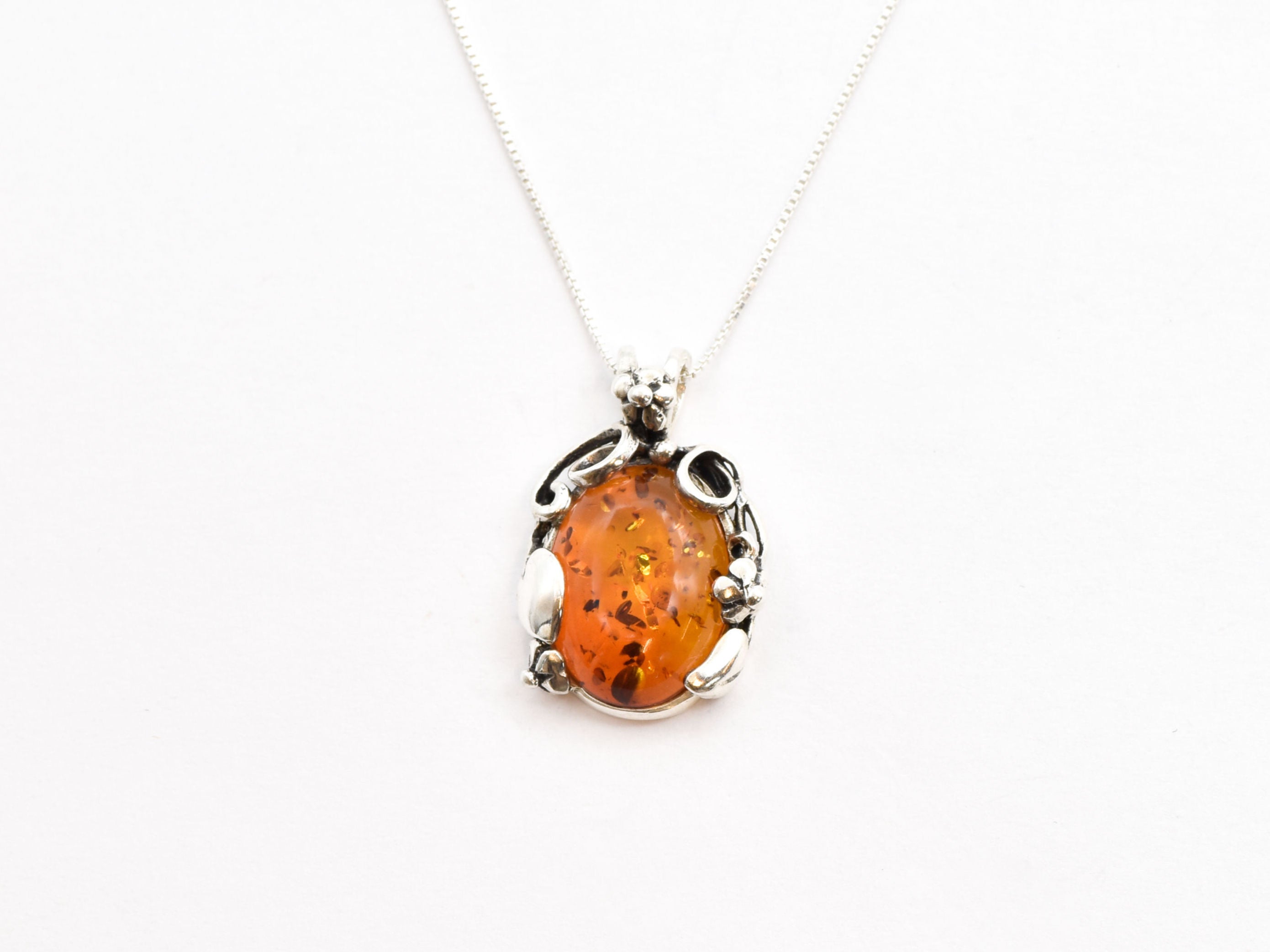 2797-P-nAMB: Sterling Silver 925 Natural Amber