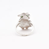 Adina Stone material options for 925 Sterling Silver, 18K Yellow Gold Vermeil, 18K White Gold Vermeil, 18K Rose Gold Vermeil.