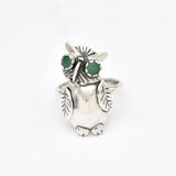 Natural Emerald Ring in 925 Sterling Silver, a meaningful May birthstone gift, symbolizes growth and emotional well-being for everyday wear.