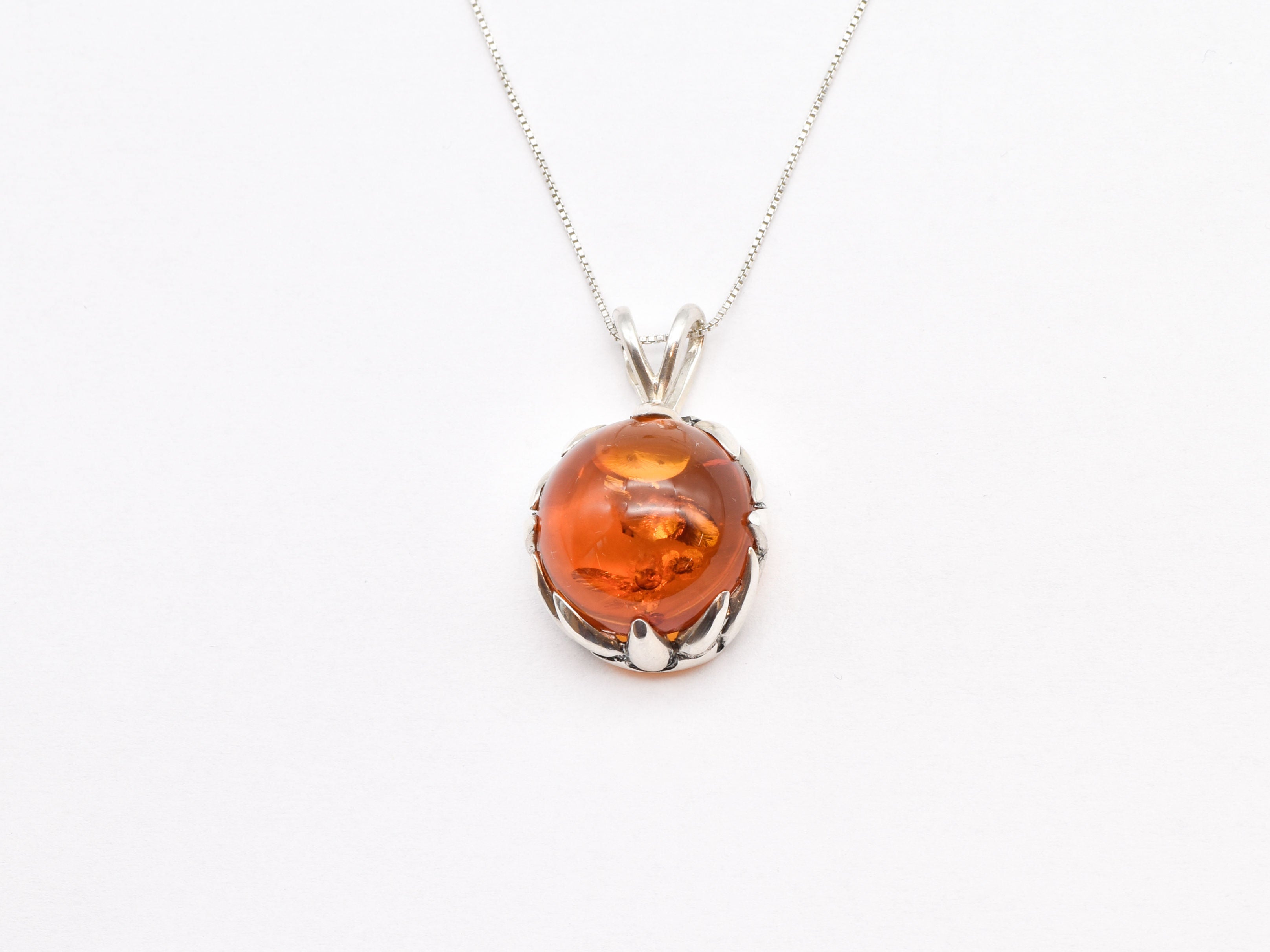 2024-P-nAMB: Sterling Silver 925 Natural Amber