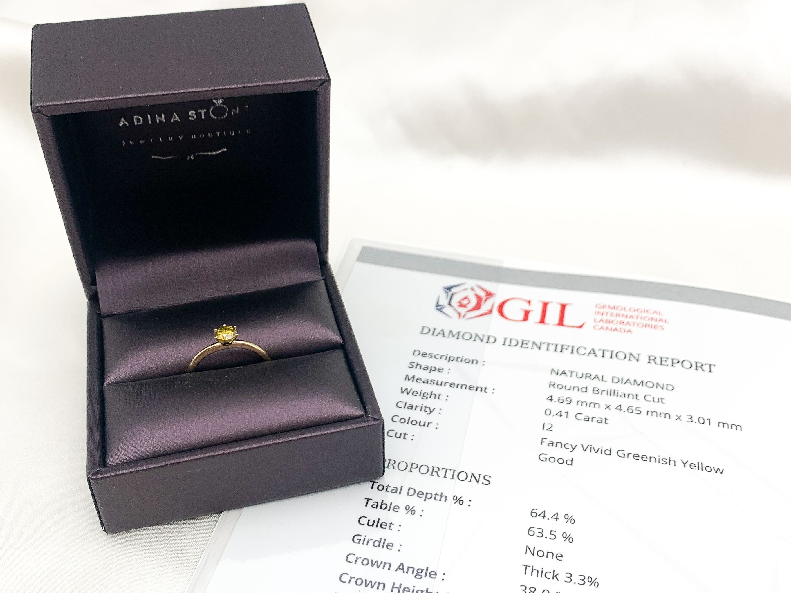 Chic 14k Yellow Gold Ring adorned with Natural White Diamond, a meaningful April Birthstone gift for everyday elegance and special moments.