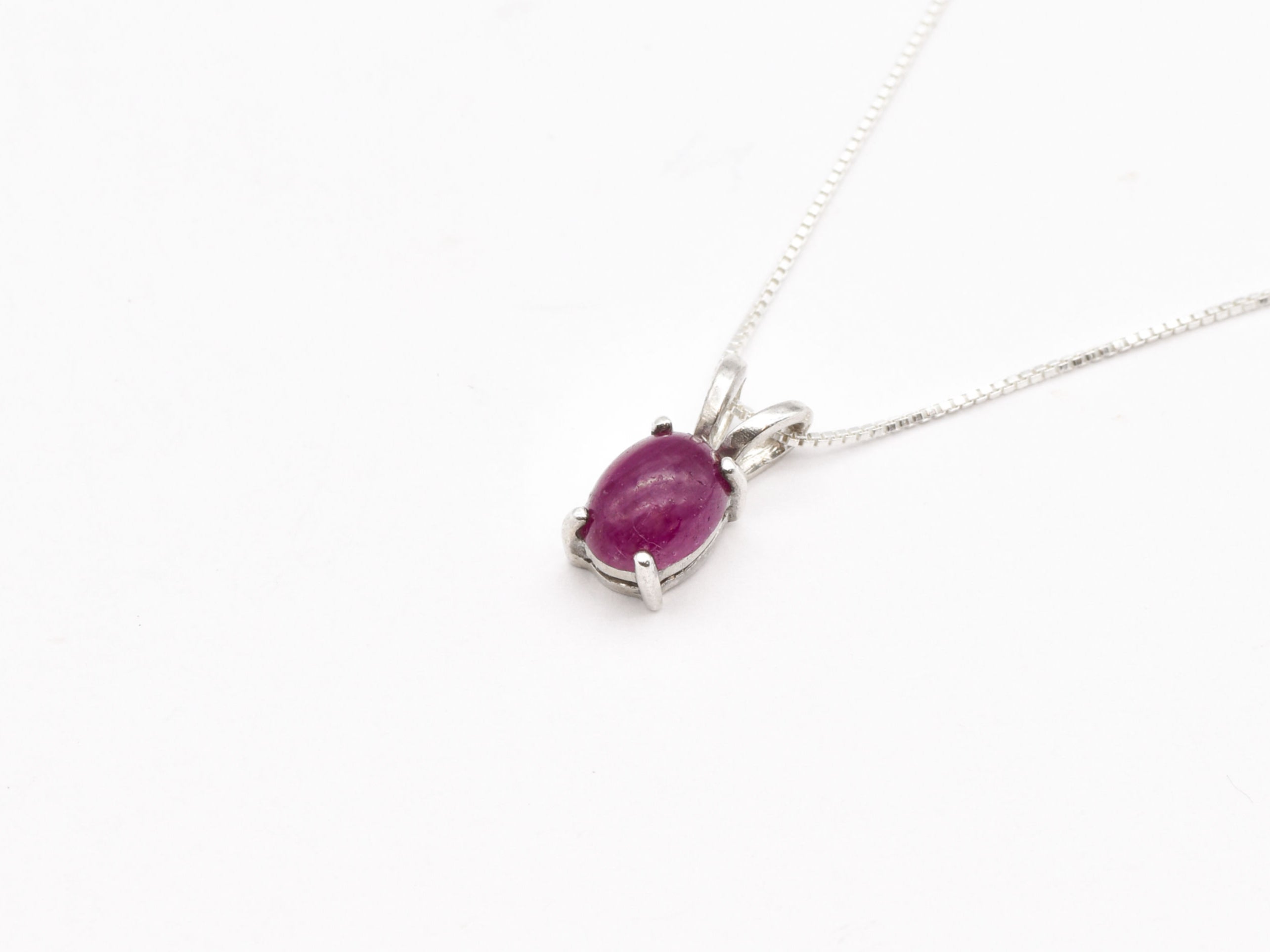 2828-P-nRUB: Sterling Silver 925 Natural Ruby