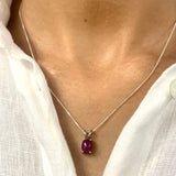 2828-P-nRUB: Sterling Silver 925 Natural Ruby