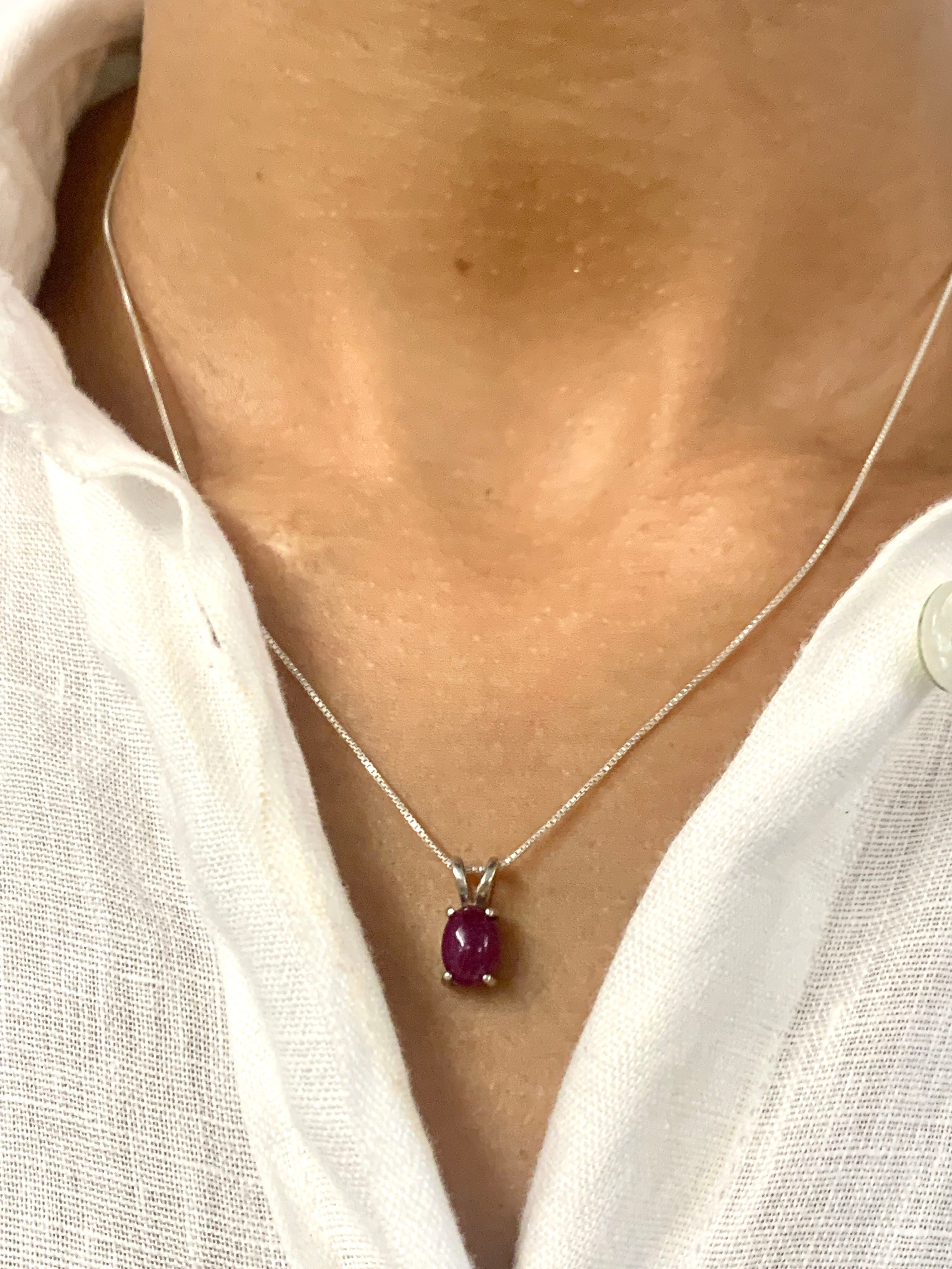 2828-P-nRUB: Sterling Silver 925 Natural Ruby