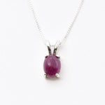 2828-P-nRUB: Sterling Silver 925 Natural Ruby