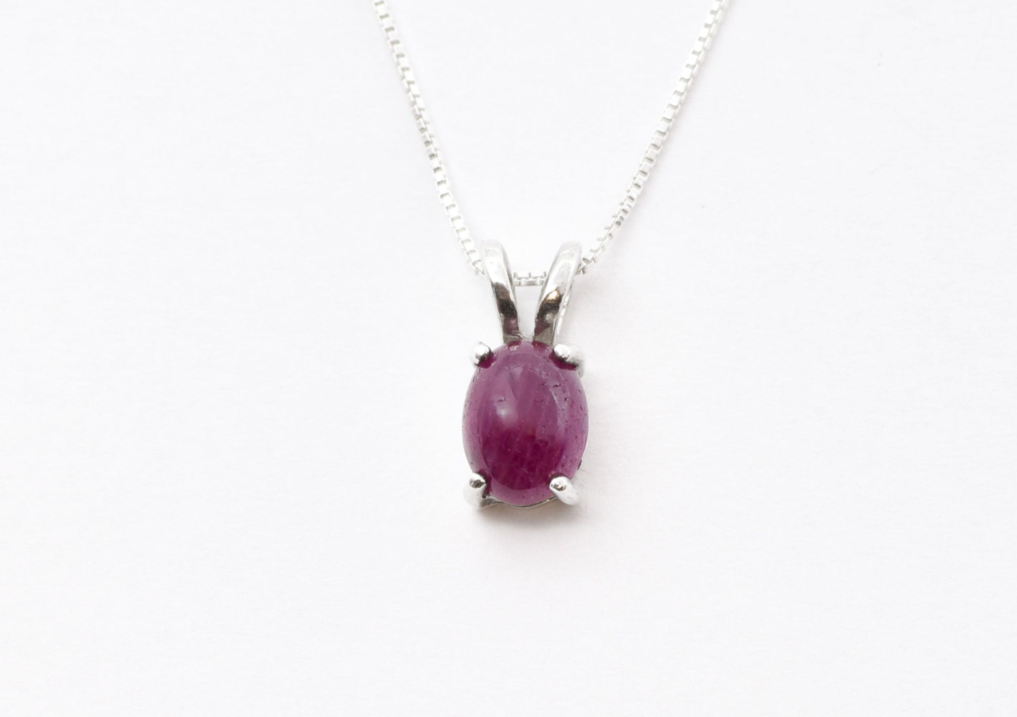 2828-P-nRUB: Sterling Silver 925 Natural Ruby