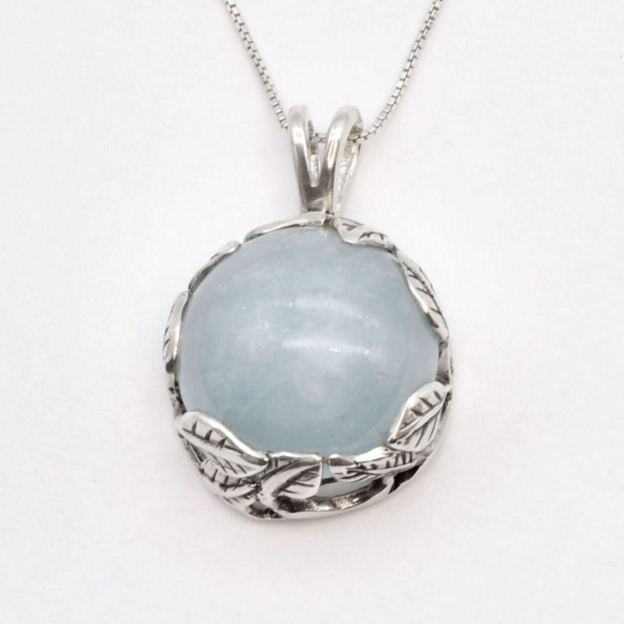 2832-P-nAQUA: Sterling Silver 925 Natural Aquamarine