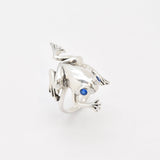 2332-R-cSAP: Sterling Silver 925 Created Sapphire