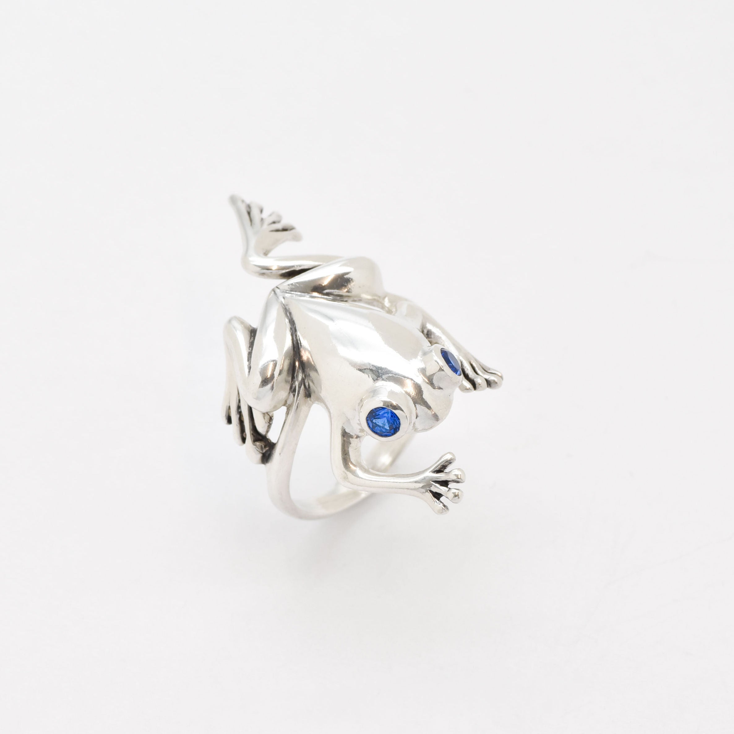 2332-R-cSAP: Sterling Silver 925 Created Sapphire