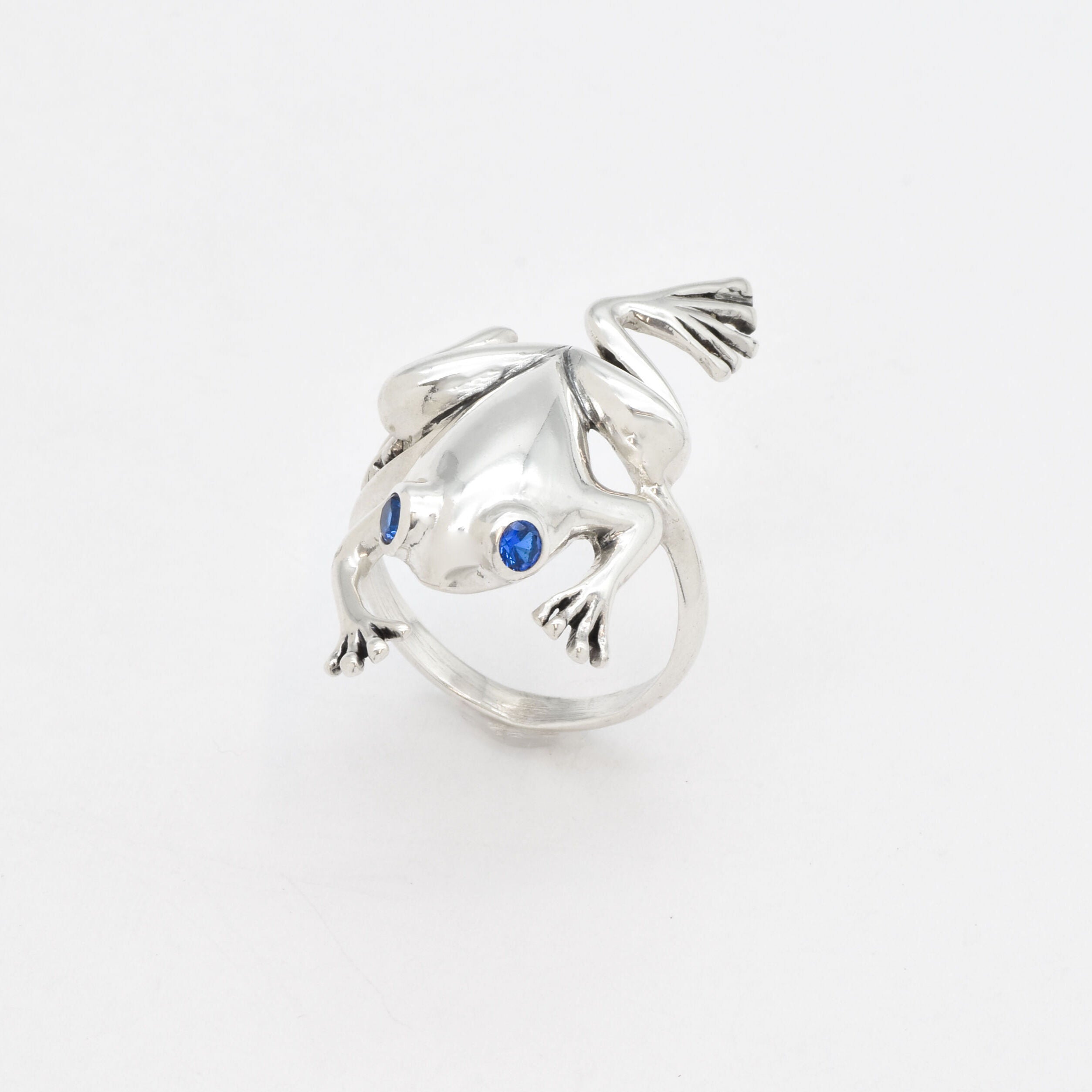 2332-R-cSAP: Sterling Silver 925 Created Sapphire