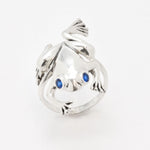 2332-R-cSAP: Sterling Silver 925 Created Sapphire