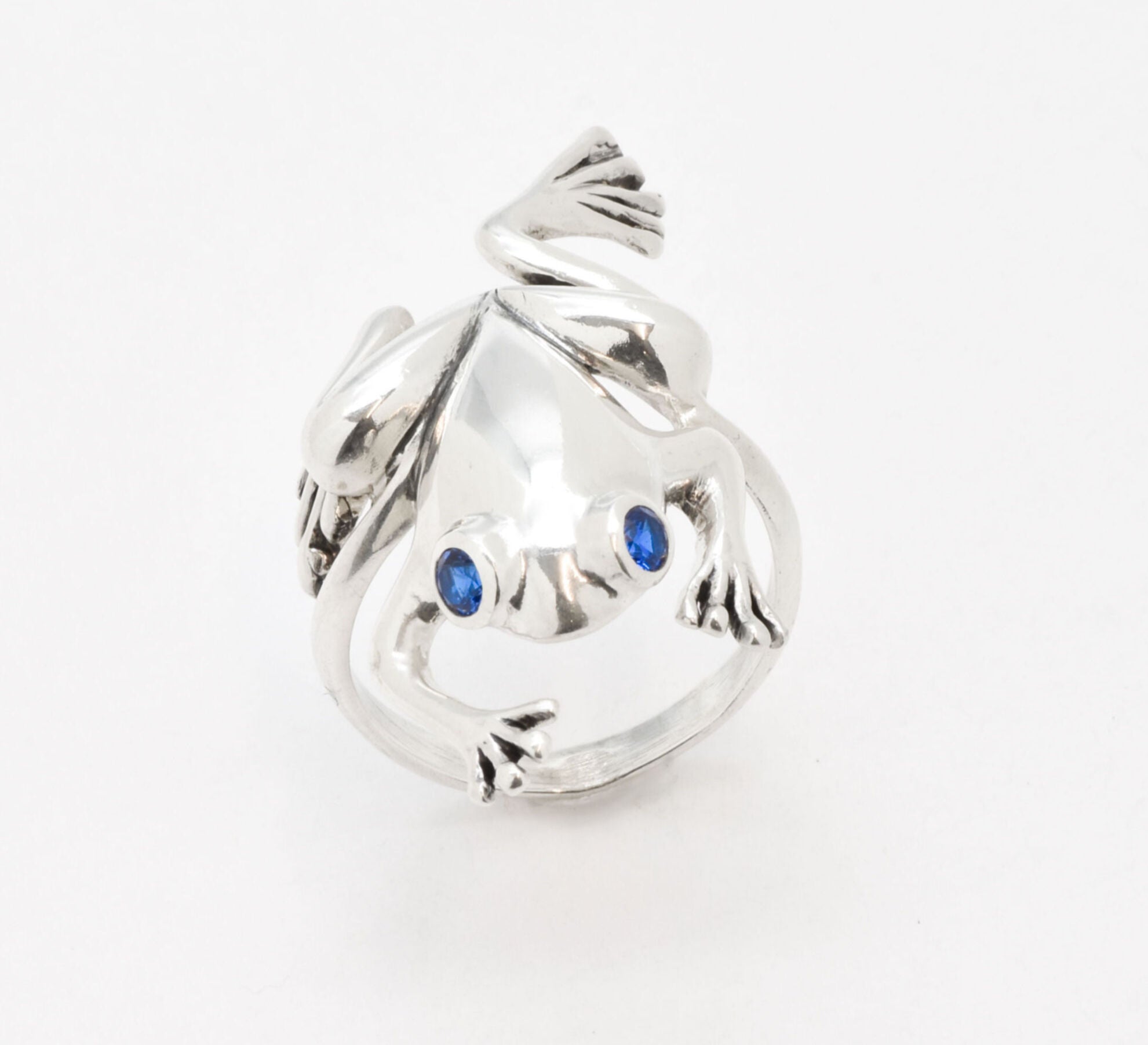 2332-R-cSAP: Sterling Silver 925 Created Sapphire