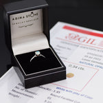 Certified Opal Ring - 18k Solid Gold Ring - Genuine Opal Engagement Ring