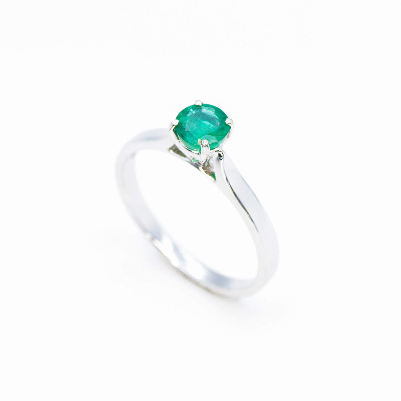 Certified Emerald Ring - 18k Solid Gold Ring - Real Zambian Emerald Ring