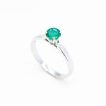 Certified Emerald Ring - 18k Solid Gold Ring - Real Zambian Emerald Ring