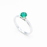 Certified Emerald Ring - 18k Solid Gold Ring - Real Zambian Emerald Ring