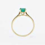 Certified Emerald Ring - 18k Solid Gold Ring - Real Zambian Emerald Ring (41097003630658)