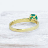 Certified Emerald Ring - 18k Solid Gold Ring - Real Zambian Emerald Ring (41097003630658)