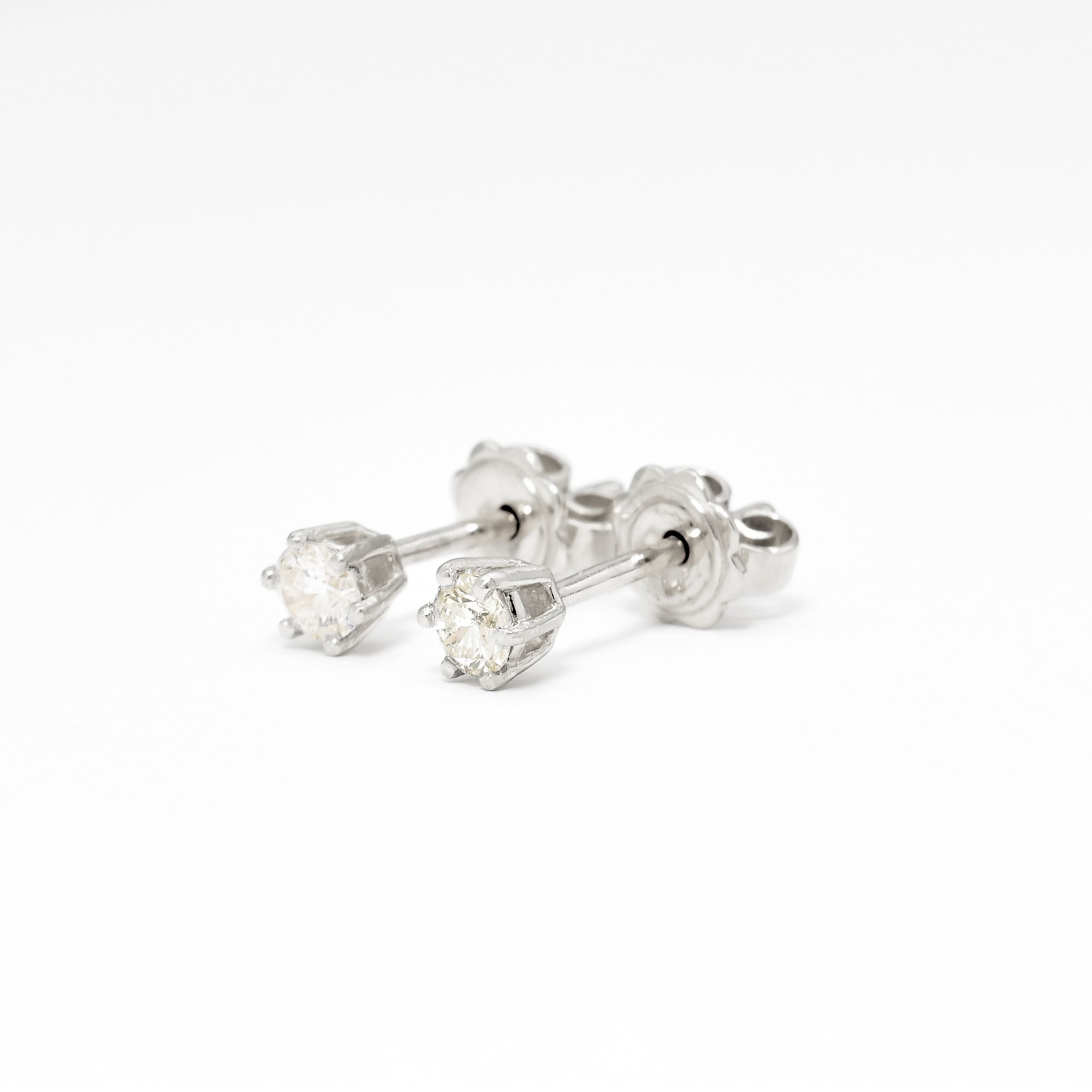 Certified Genuine Diamond Studs - Real 14k Gold Diamond Earrings - Brilliant Diamond Real Gold Earrings (41097002254402)