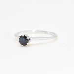 CERTIFIED Real Sapphire Ring - Solid 14k Gold Ring - Genuine Sapphire Engagement Ring (41168087973954)