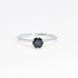 CERTIFIED Real Sapphire Ring - Solid 14k Gold Ring - Genuine Sapphire Engagement Ring (41168087973954)