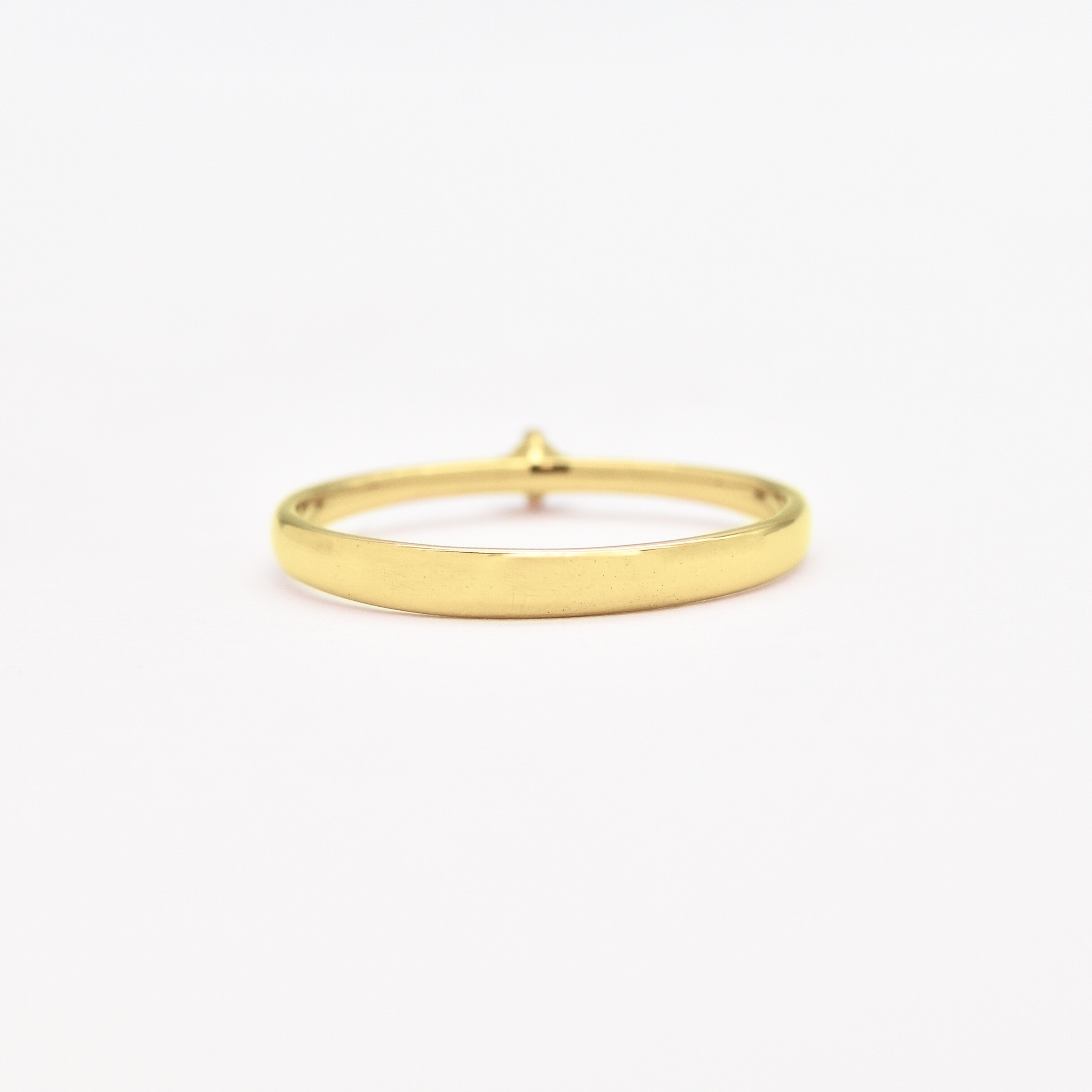 Dainty Genuine Sapphire Ring - Certified Sapphire Solitaire Ring - Real 14k White Gold Ring (41096994848834)