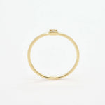 Square Genuine Diamond Gold Ring - Minimalist Solid Gold Ring - Real Solid 14k Gold Ring (41096996585538)