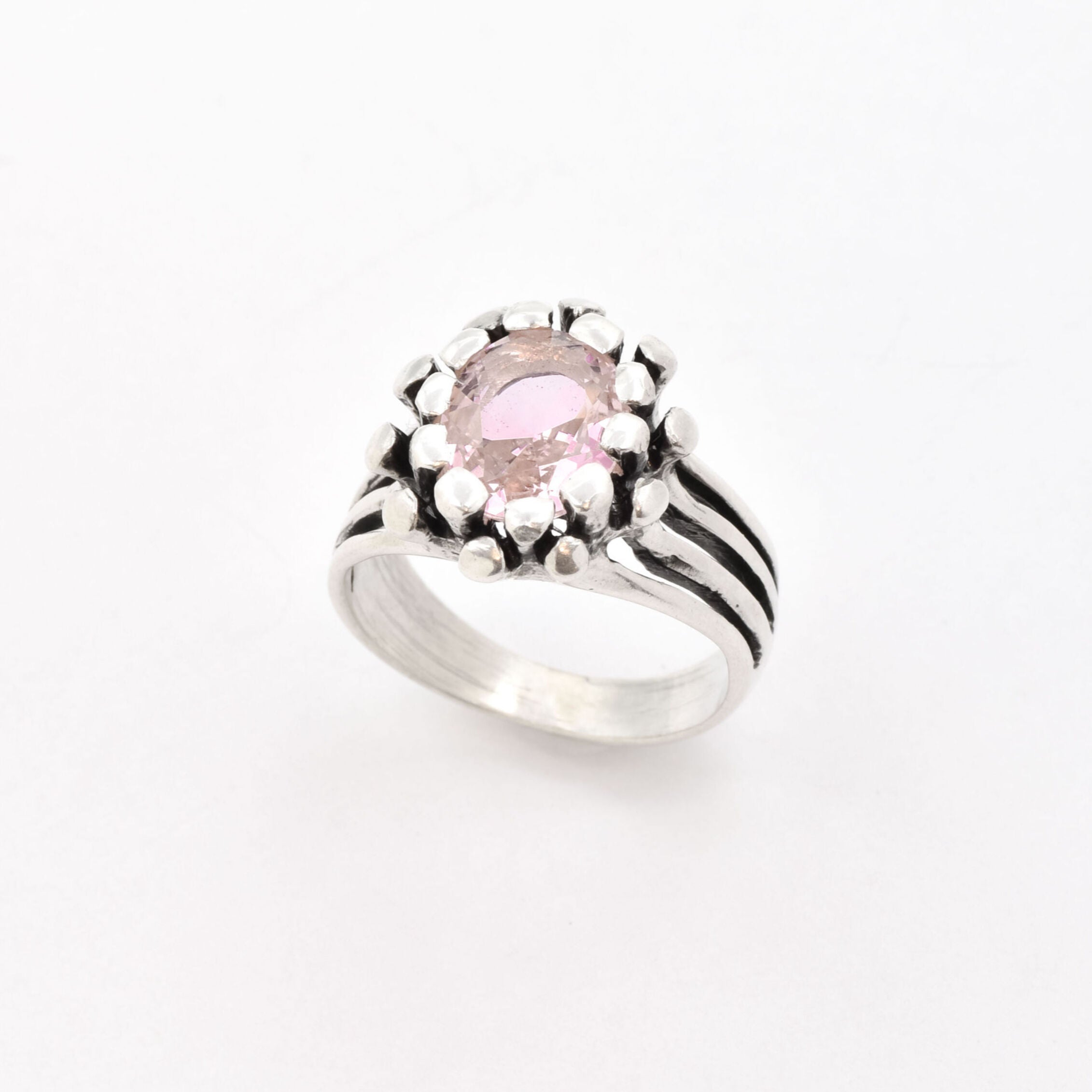 2114-R-nMOR: Sterling Silver 925 Natural Morganite