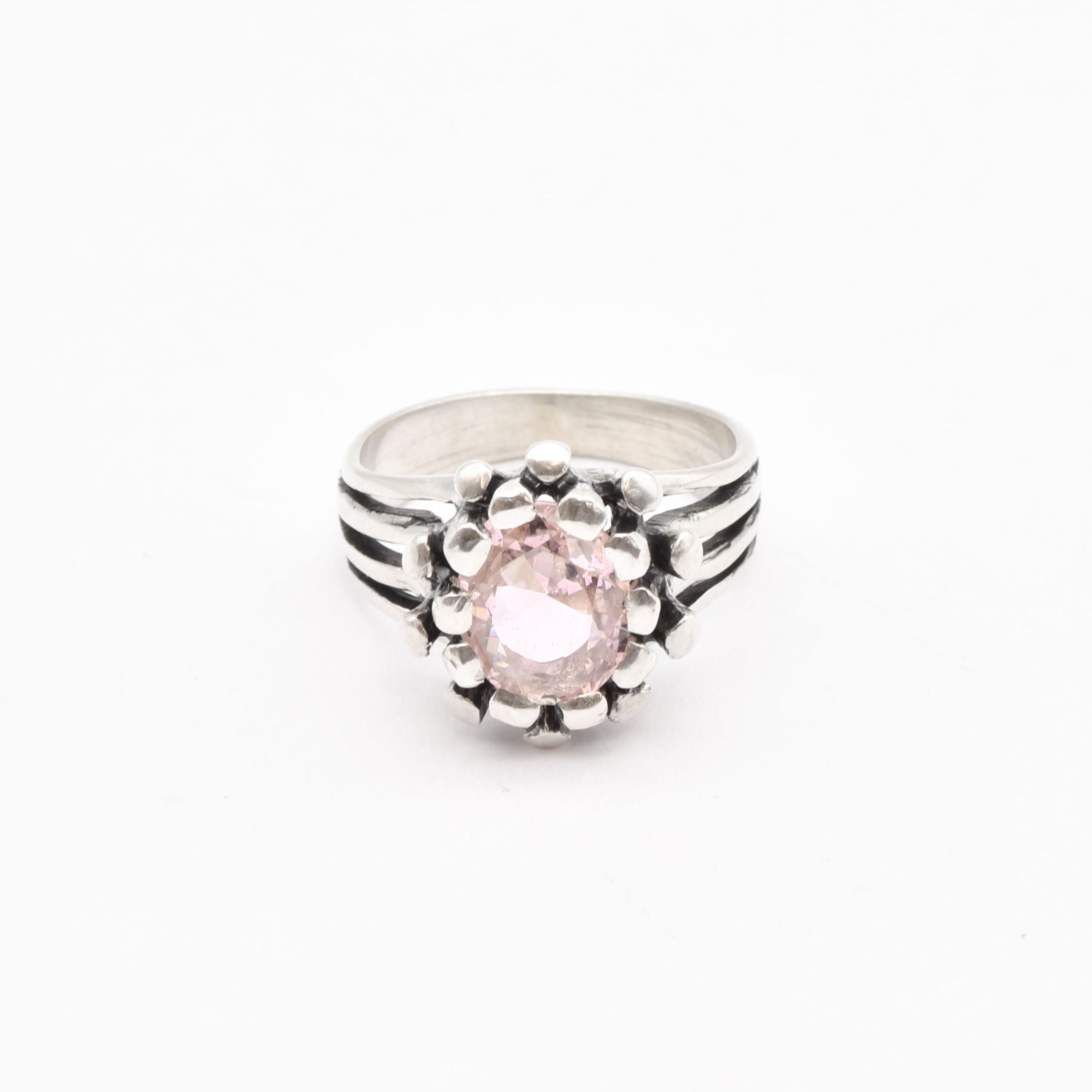 2114-R-nMOR: Sterling Silver 925 Natural Morganite