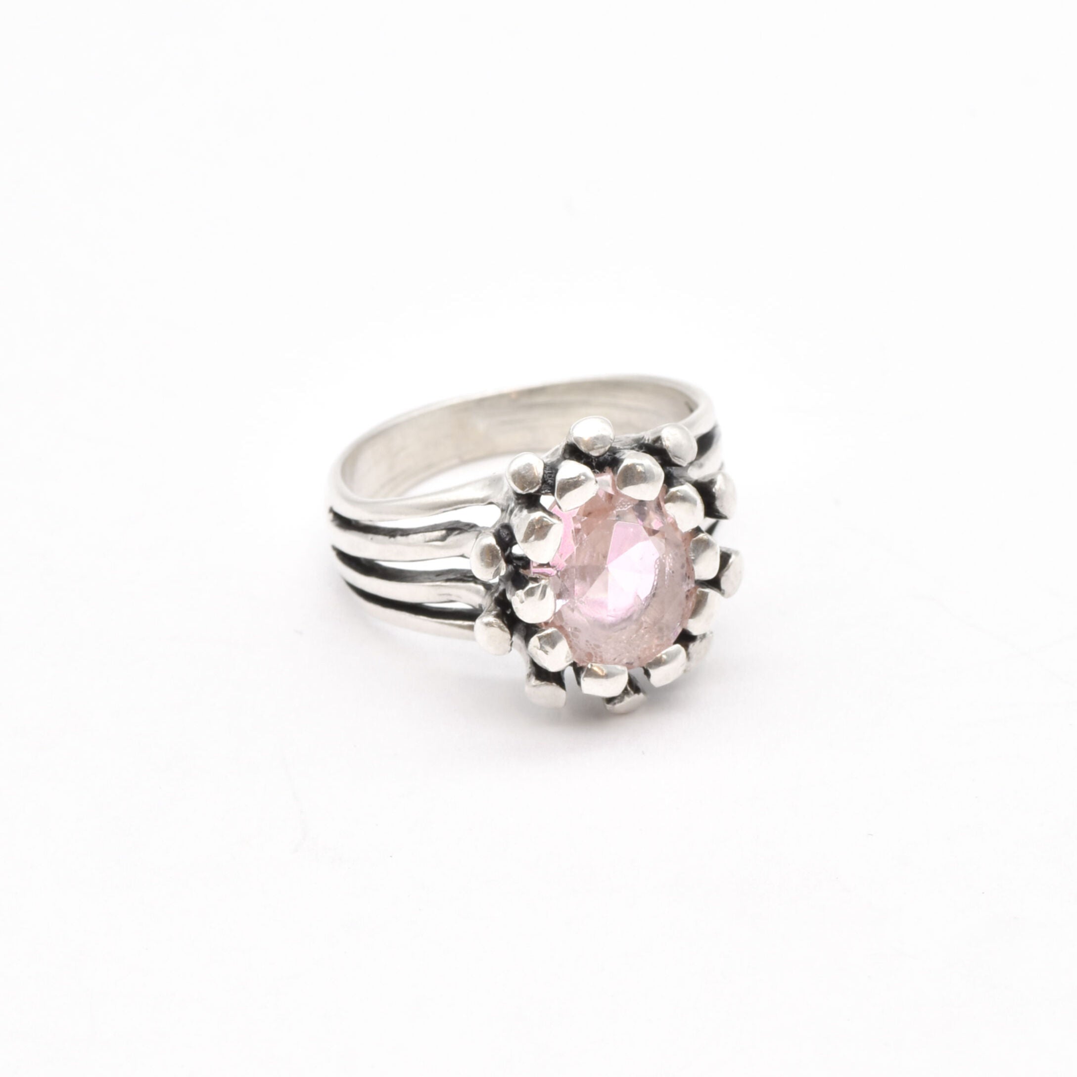 2114-R-nMOR: Sterling Silver 925 Natural Morganite