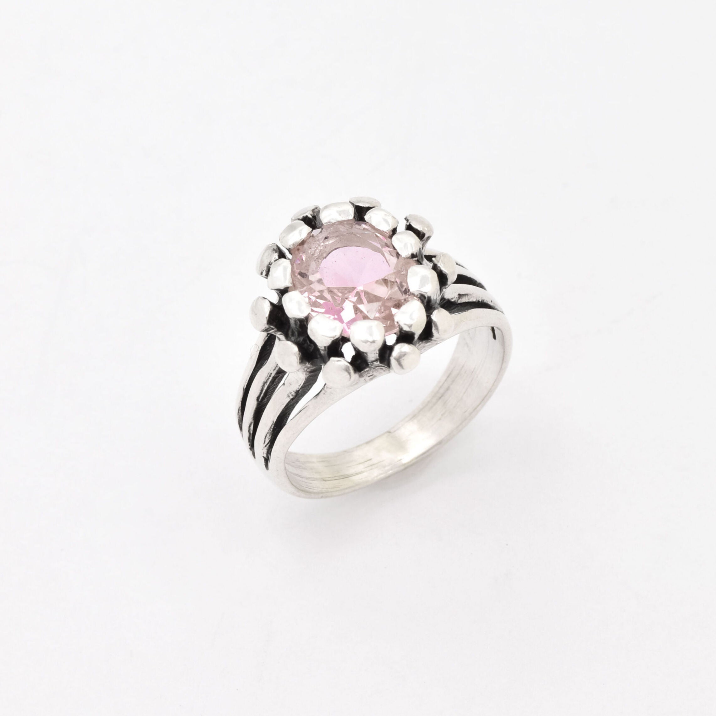 2114-R-nMOR: Sterling Silver 925 Natural Morganite