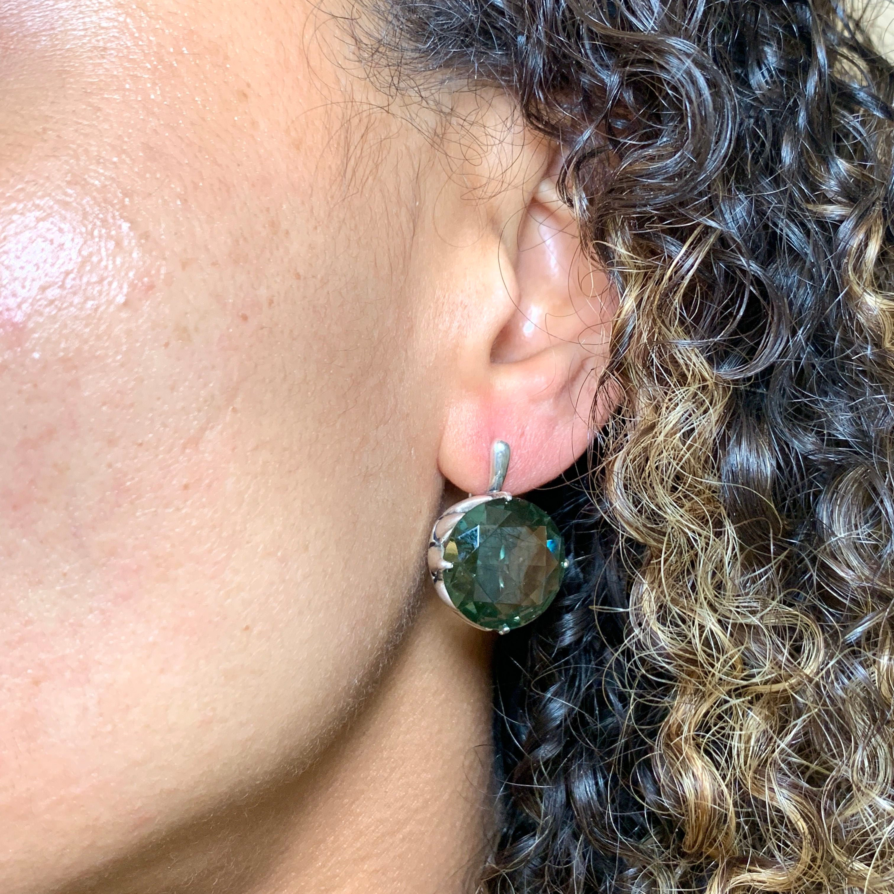 2024-E-cGD: Sterling Silver 925 Created Green Diamond