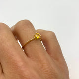 R1-105-gR-nYSA: 14k Yellow Gold Yellow Sapphire