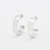 Wide Hoop Earrings - Gold Hoop Earrings - Gold Heavy Hoops