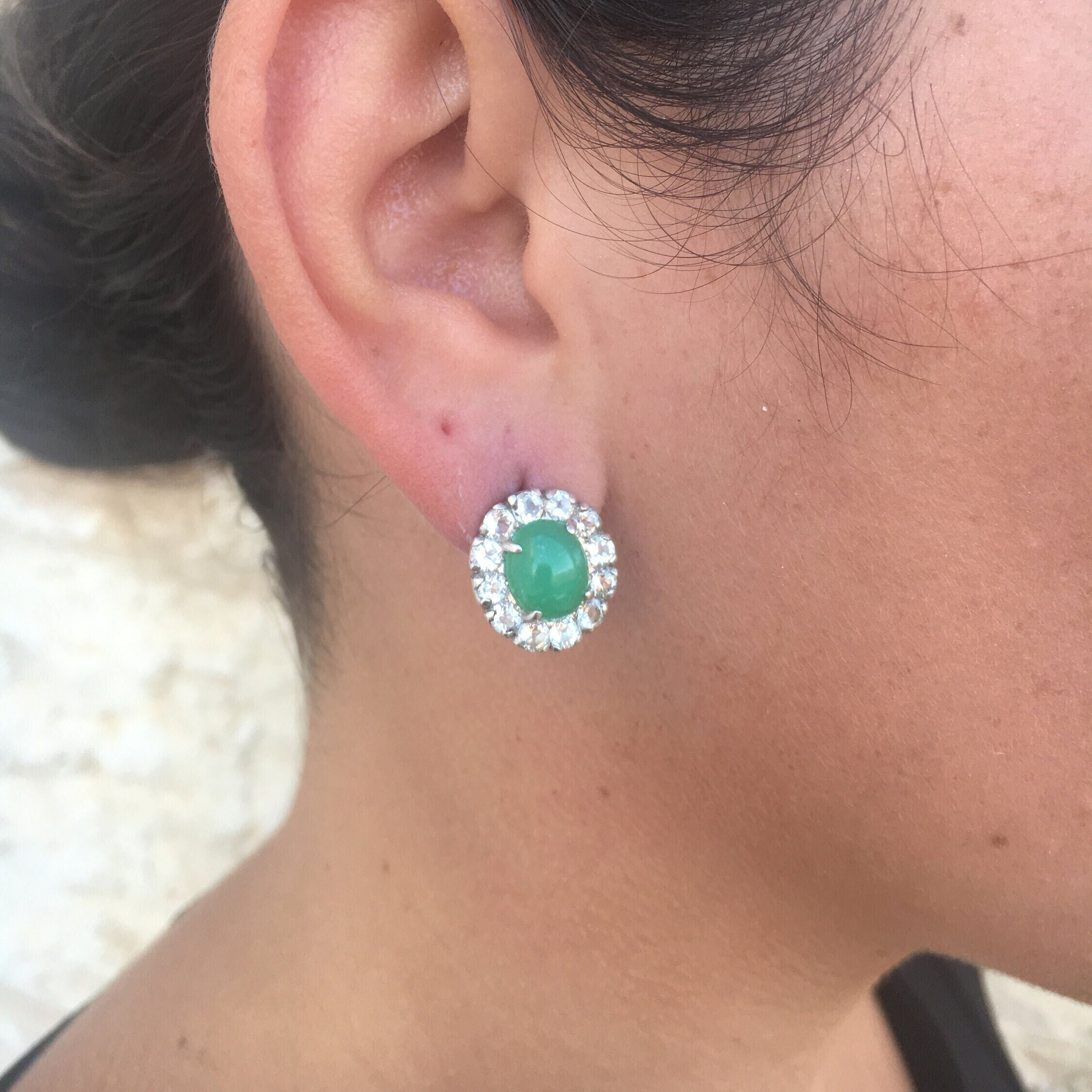 Multistone Earrings, Labradorite Earrings, Natural Labradorite, Victorian Earrings, Topaz Earrings, Mothers Birthstone, Labradorite