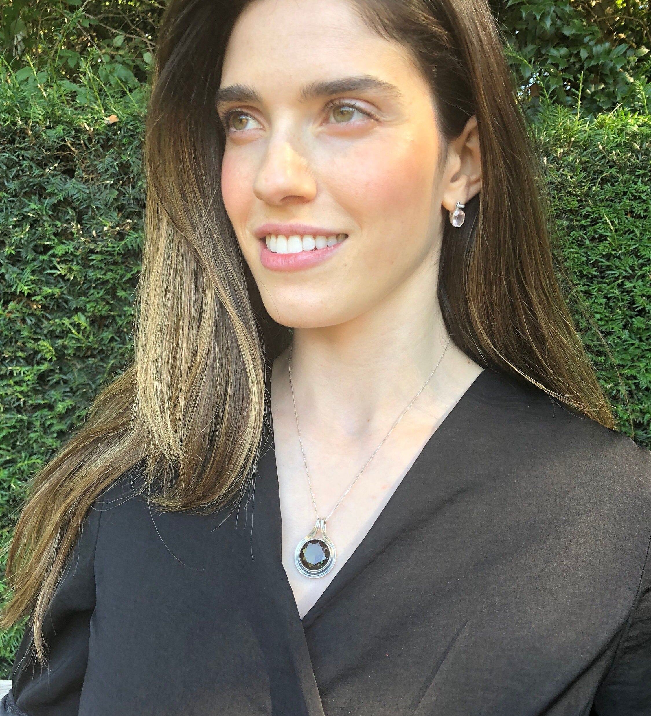 Sodalite Pendant, Large Sodalite Pendant, Large Vintage Pendant, Large Stone Pendant, Round Pendant, Blue Pendant, Silver Pendant, Sodalite