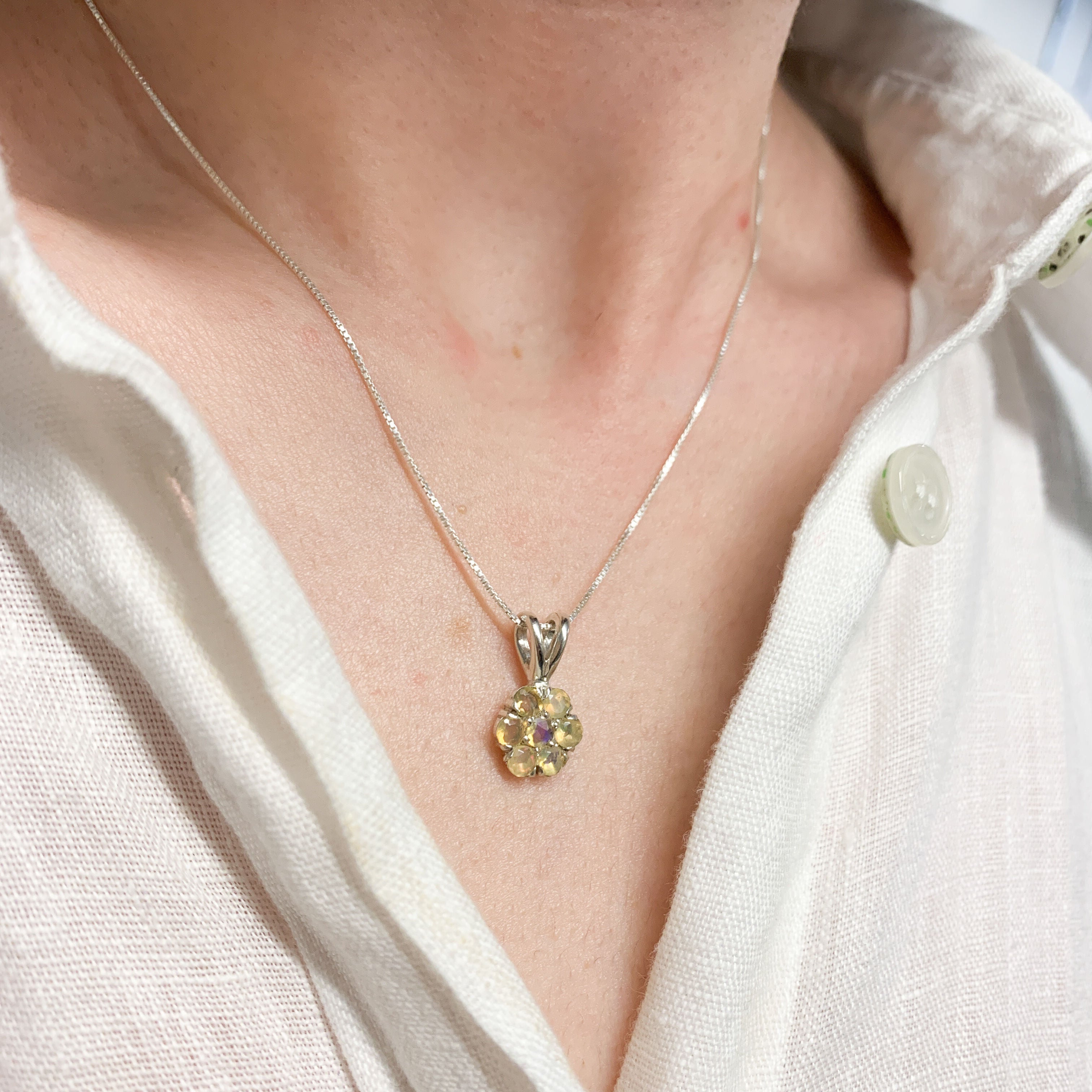 2609-P-nEOO/1: Sterling Silver 925 Ethiopian Opal