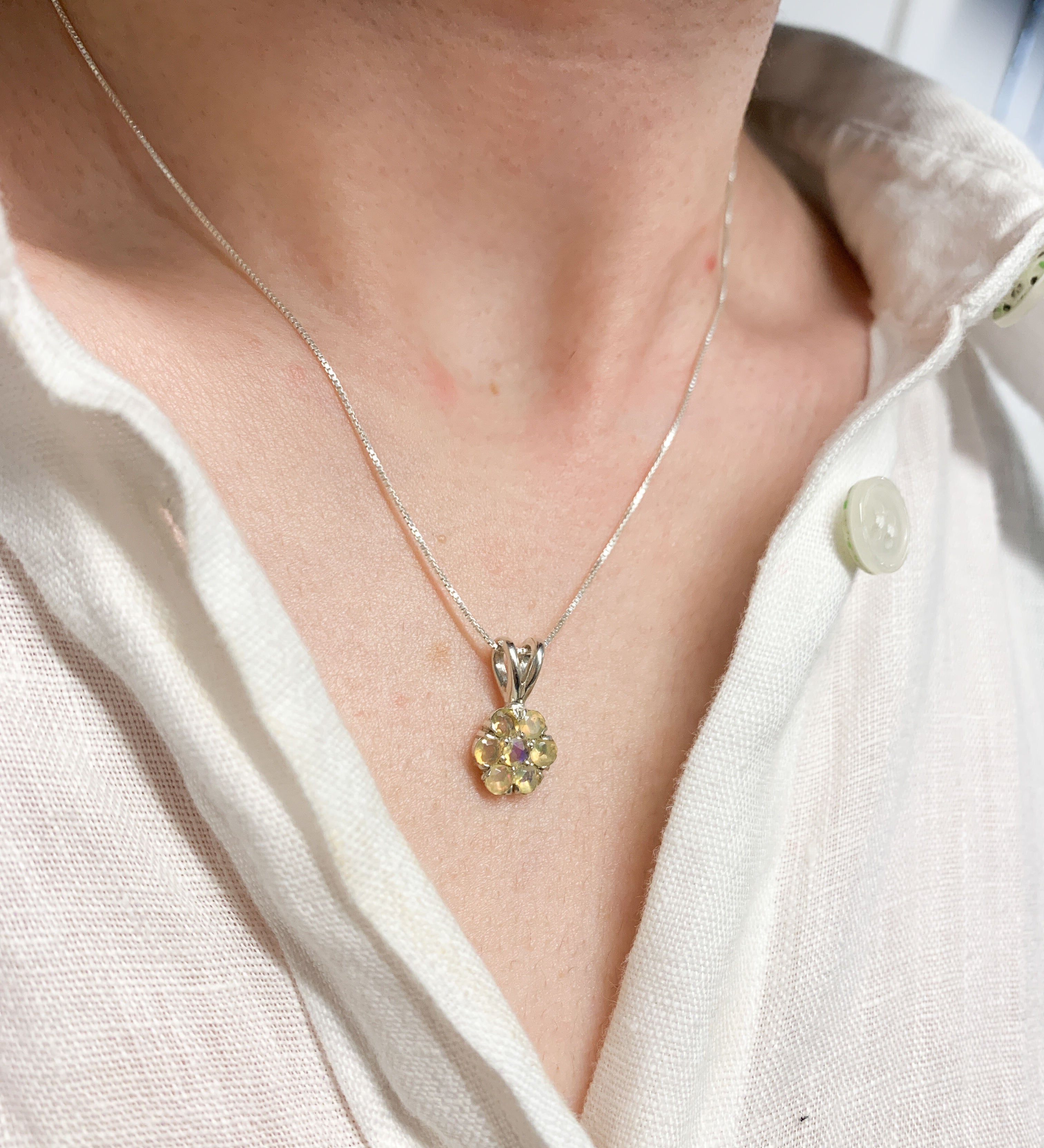 2609-P-nEOO/1: Sterling Silver 925 Ethiopian Opal