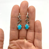 2848-E-nTUR: Sterling Silver 925 Natural Turquoise