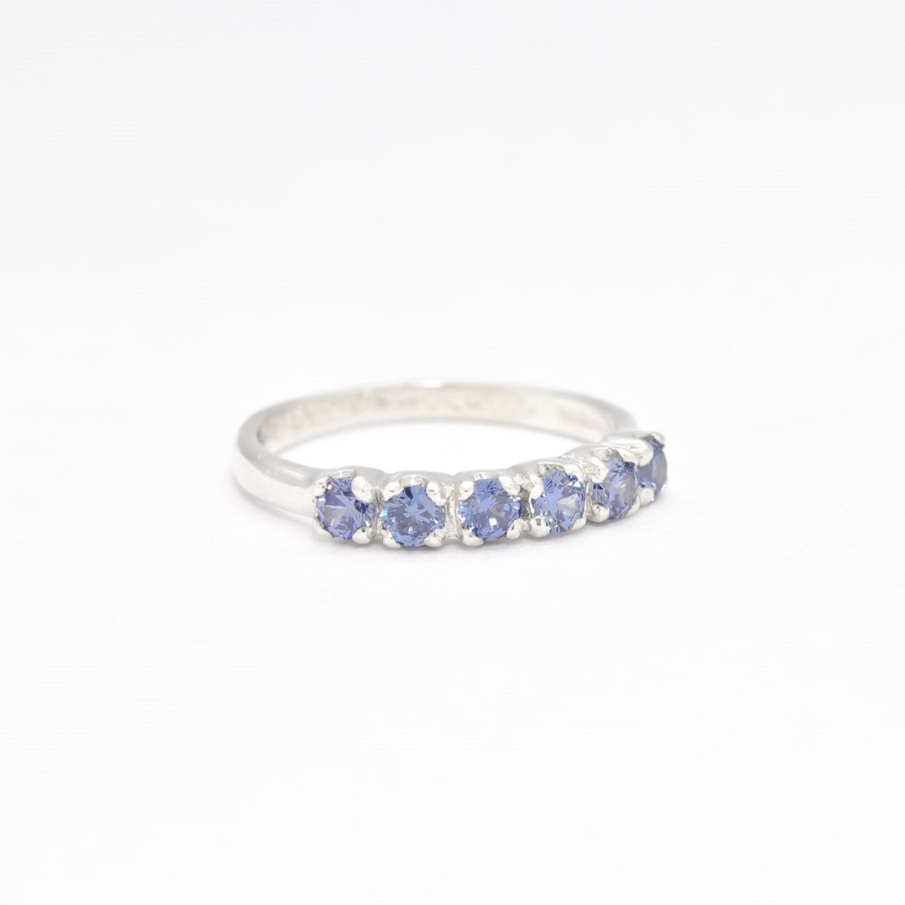 2587-R-cTAN: Sterling Silver 925 Created Tanzanite