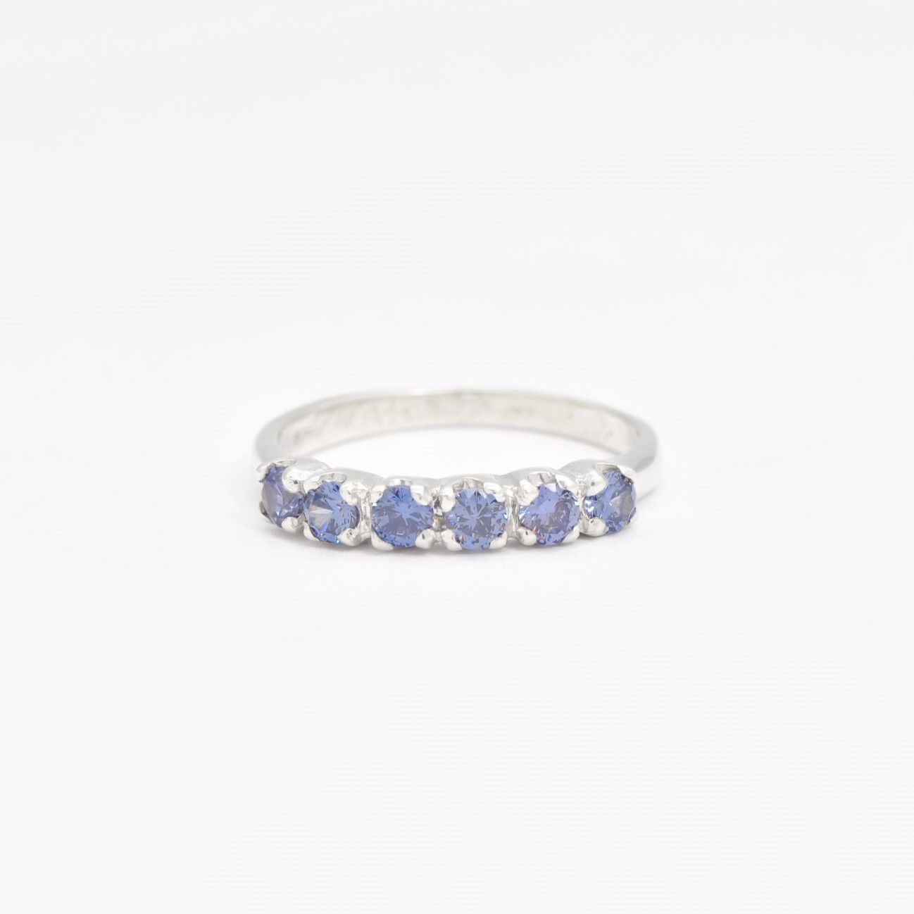 2587-R-cTAN: Sterling Silver 925 Created Tanzanite