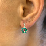 2696-E-cEME: Sterling Silver 925 Created Emerald