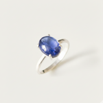 Tanzanite Ring - Purple Oval Ring - Tanzanite Solitaire Ring made in 925 Sterling Silver. Ideal for everyday wear and perfect for birthday gifting and special occasions.