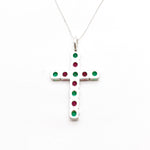 KK188-P-cEME: Sterling Silver 925 Created Emerald