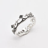 Gold Crown Ring - Queen Dainty Ring - Royal Crown Ring