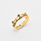 Silver Crown Ring - Tiara Crown Ring - Silver Queen Ring
