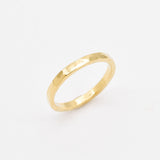 Silver Hammered Band - Textured Band - Dainty Everyday Ring