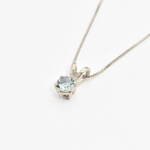 2910-P-cAQU: Sterling Silver 925 Created Aquamarine