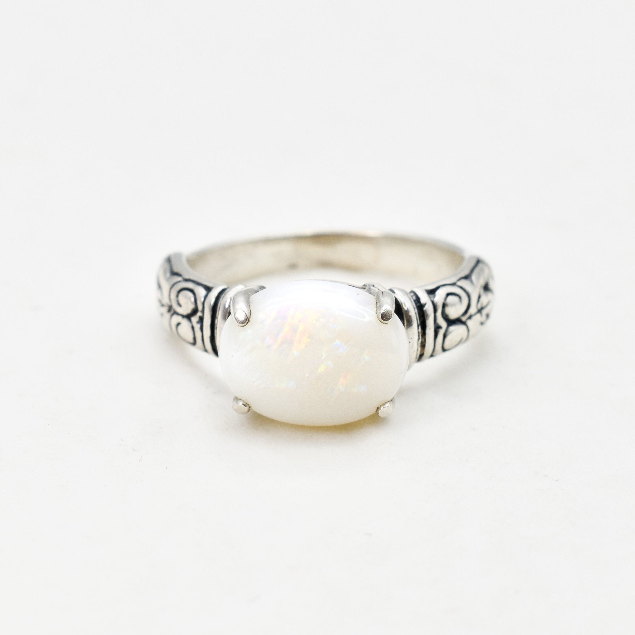 2804-R-nAOO: Sterling Silver 925 Australian Opal