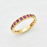 2430-R-cALE: Gold Vermeil 18k Created Alexandrite